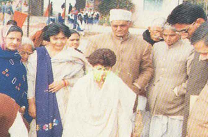 Ku. Shailja, State Mister, Foundation laying cermony